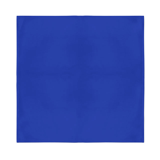 Royal blue solid polyester bandana