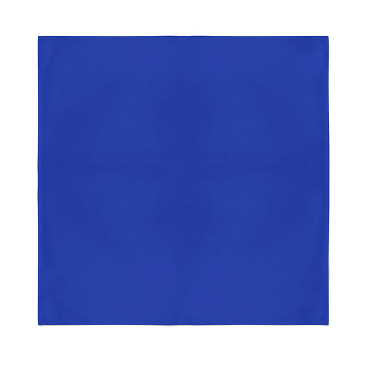 Royal Blue polyester square bandana